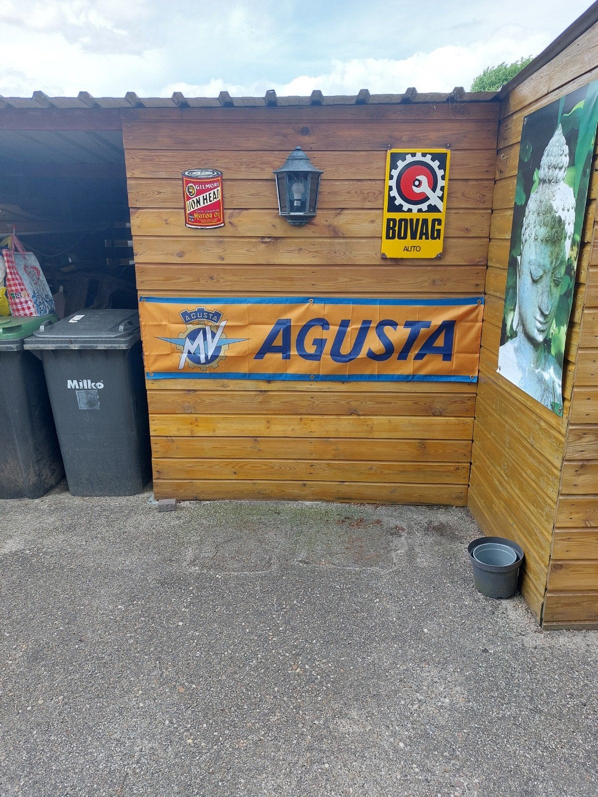 MV AGUSTA MOTOR BANNER 180X45CM, Ophalen of Verzenden