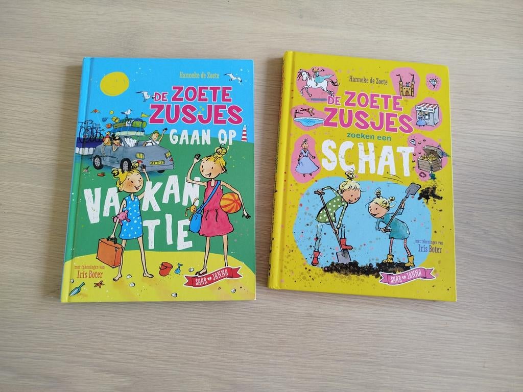 De Zoete Zusjes: Vakantie & Schatzoeken (2 boeken), Ophalen of Verzenden, Gelezen, Hanneke de Zoete, Fictie algemeen