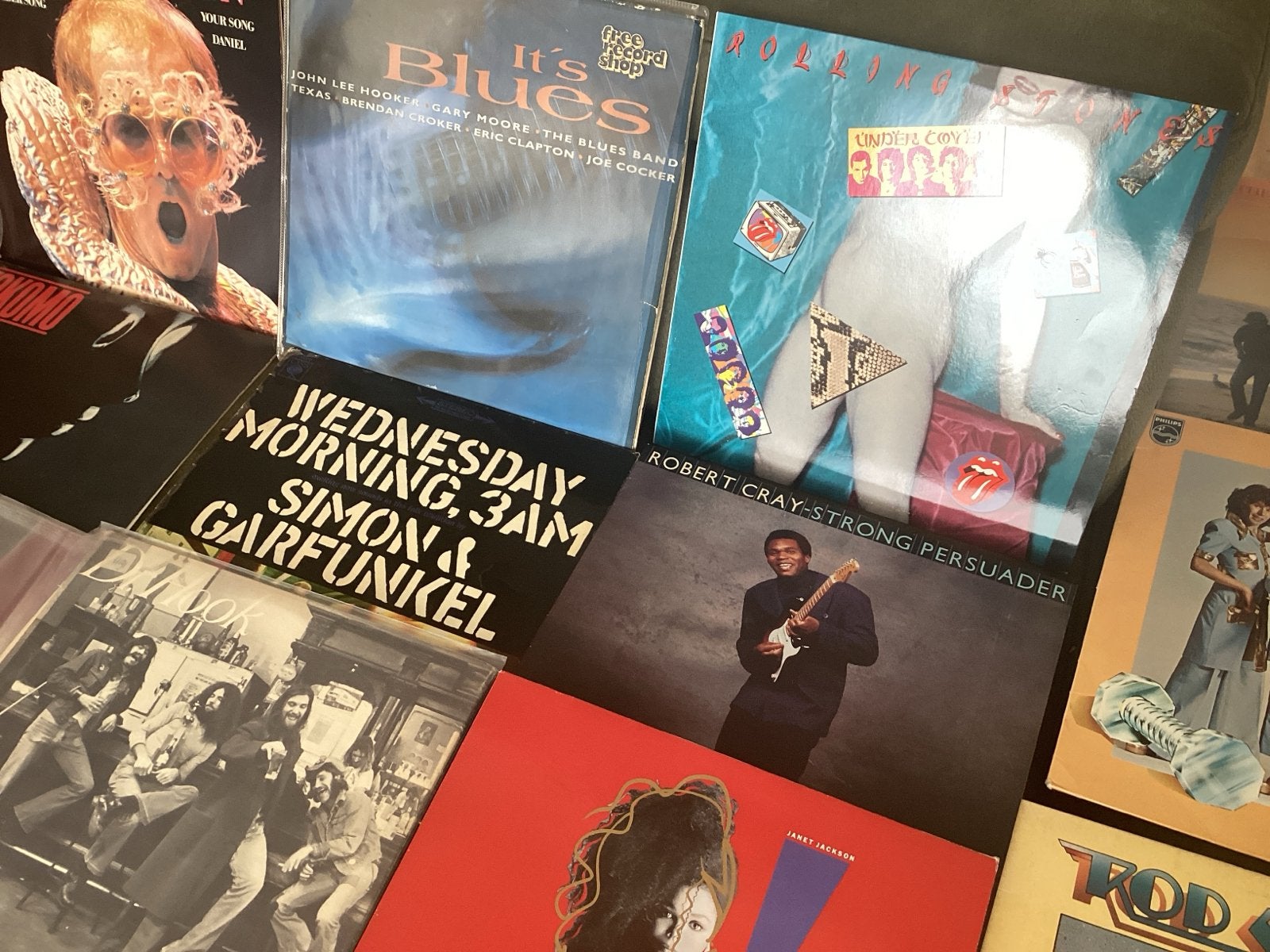 Diverse LP's Rock, Blues - Elton John, Rolling Stones 40 st