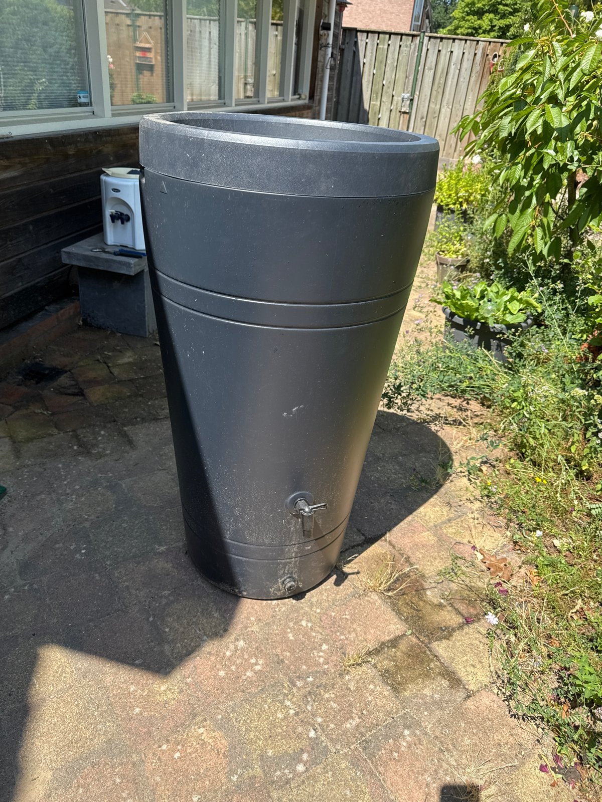 Regenton 230 liter, Ophalen, Kunststof, Met kraantje, 150 liter of meer