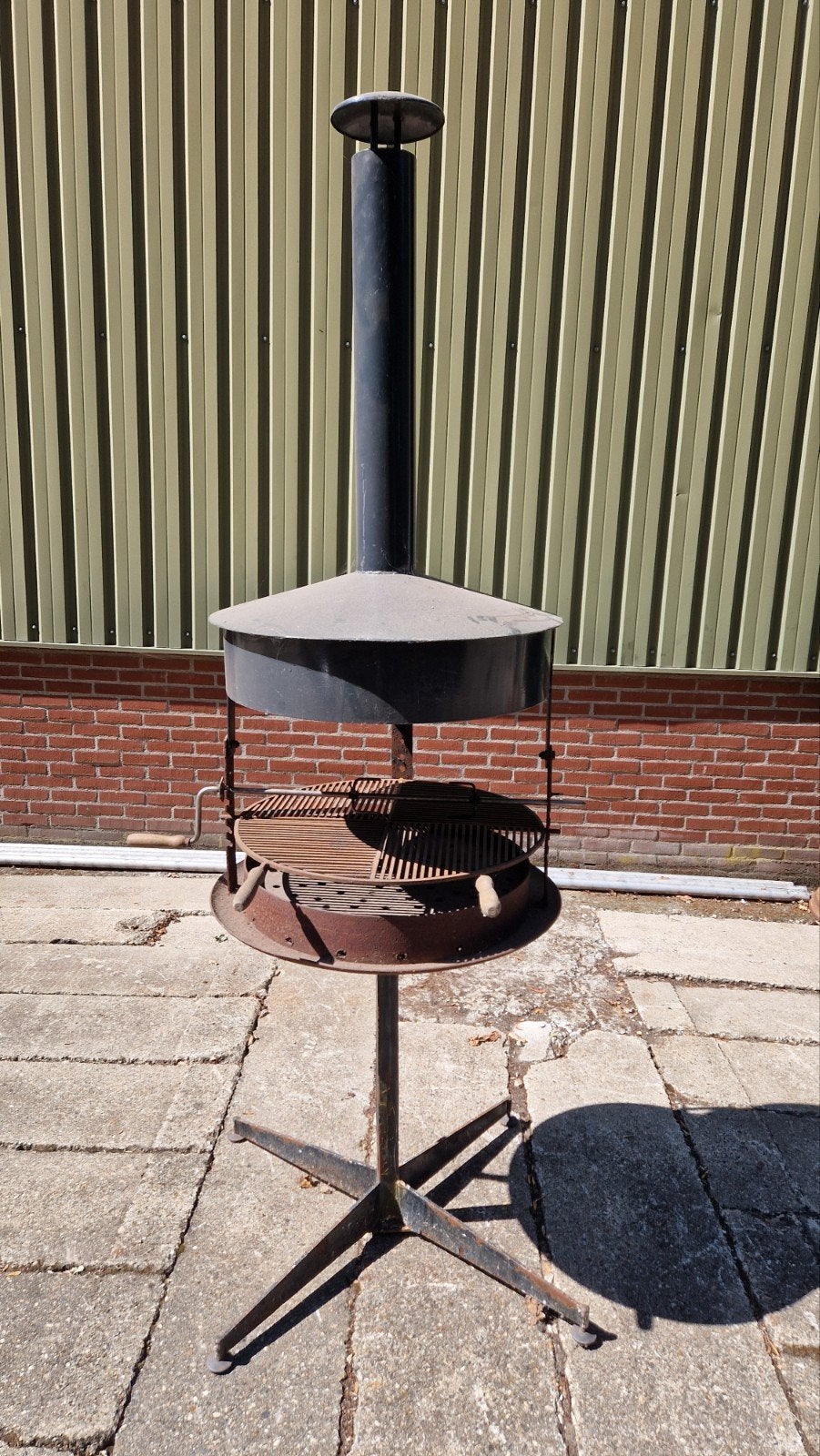 BBQ industrie-look, Ophalen, Gebruikt
