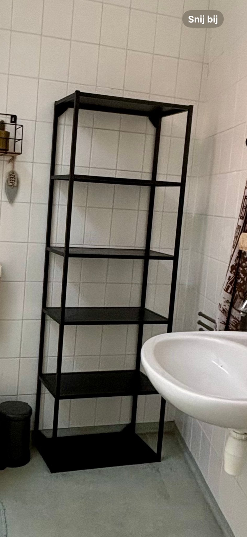 IKEA ENHET Hoog kastelement met planken, antraciet, Ophalen, Gebruikt