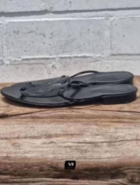 Bruno Magli - Prachtige leren slippers sandalen maat 37, Zwart, Zo goed als nieuw, X, Sandalen of Muiltjes