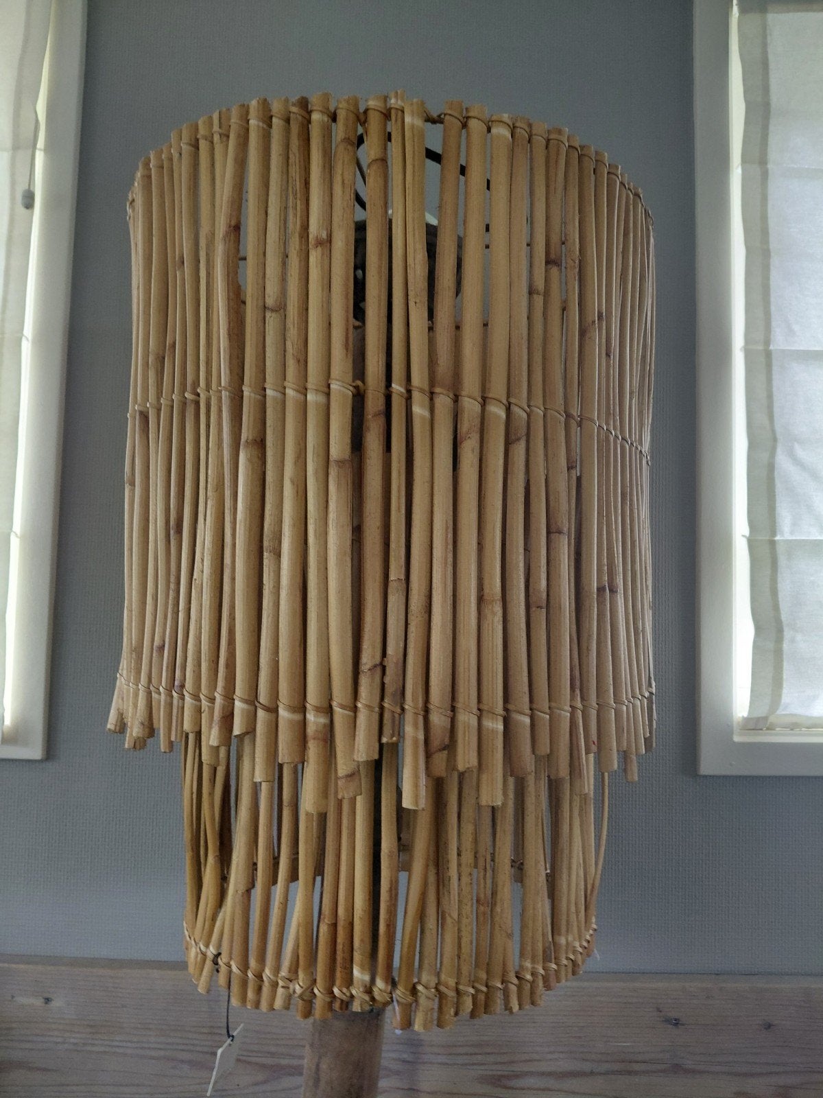 sfeervolle bamboe hanglamp, Huis en Inrichting, Ophalen