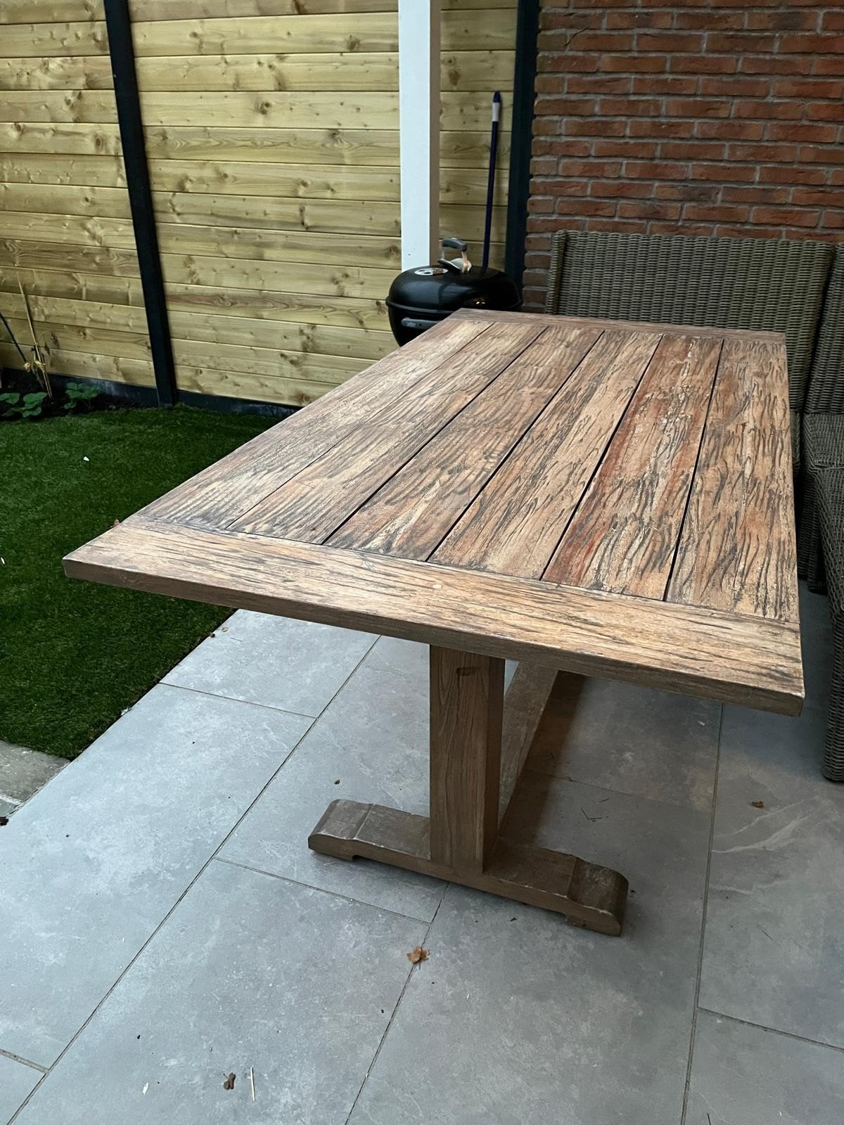 Foto 2 van houten tuintafel 170cm90cm80cm (lbh)
