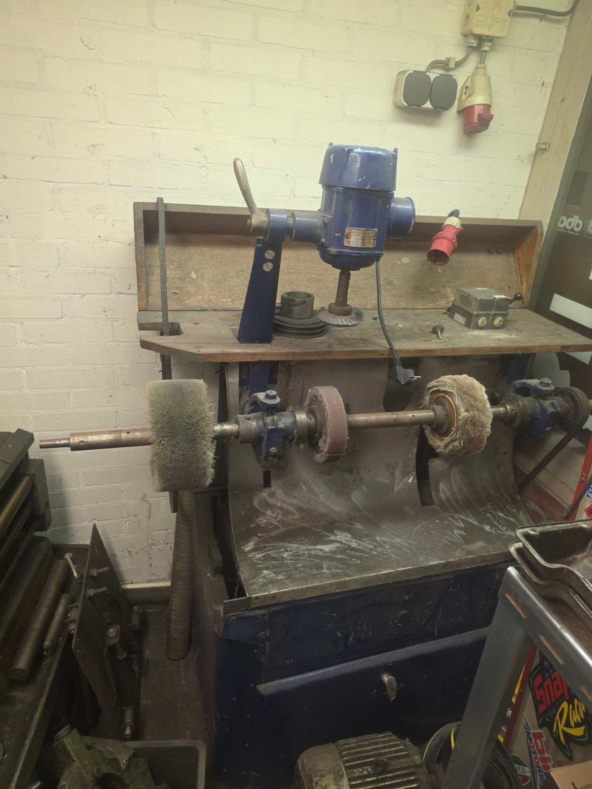 Polijstmachine op krachtstroom, Doe-het-zelf en Verbouw, Gereedschap | Overige machines, Ophalen, Gebruikt