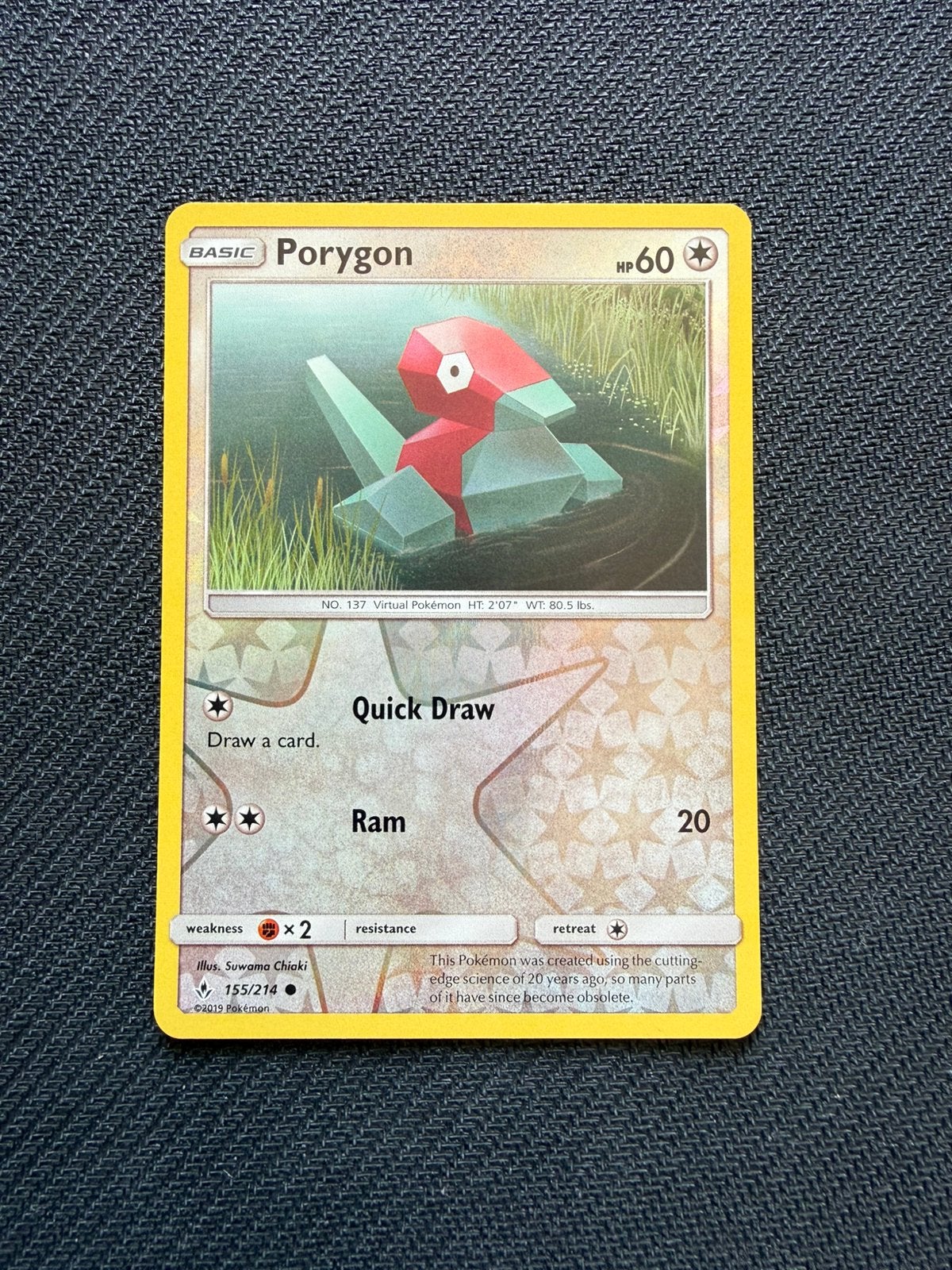 Porygon 155/214 Reverse Holo Unbroken Bonds Pokemon, Ophalen, Nieuw, Losse kaart