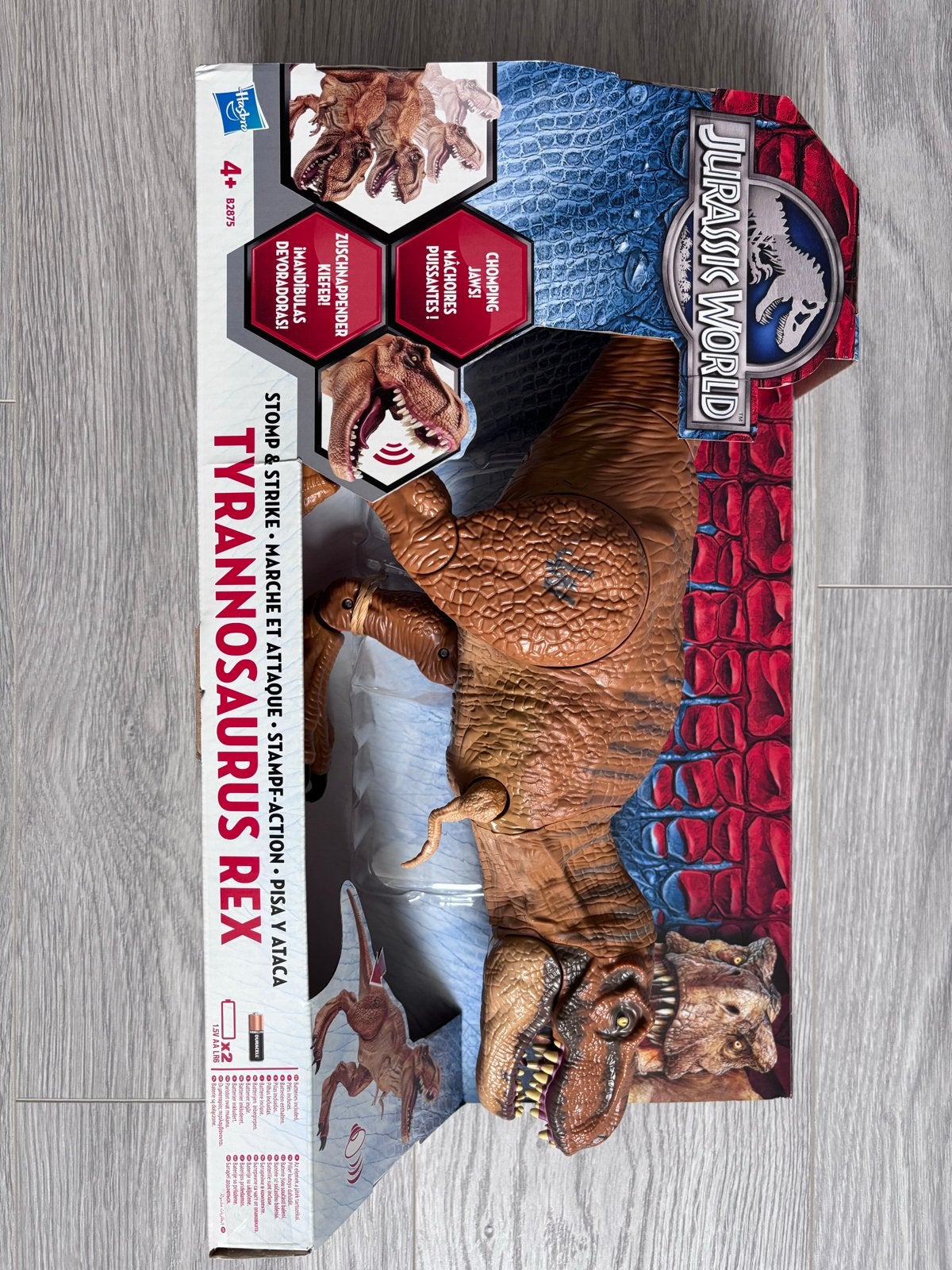 Jurassic World Stomp & Strike Tyrannosaurus Rex, Ophalen of Verzenden, Zo goed als nieuw