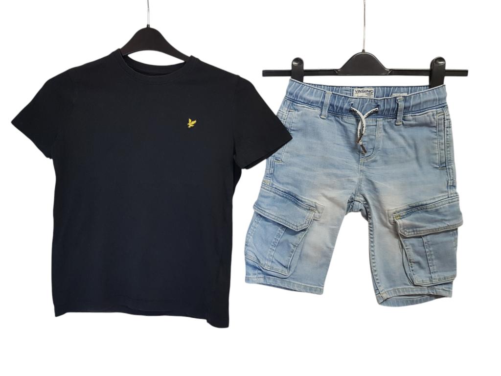 Geweldig zwart LYLE & SCOTT shirt maat 9-10/134-140., Verzenden, Lyle & Scott, Zo goed als nieuw, Shirt of Longsleeve