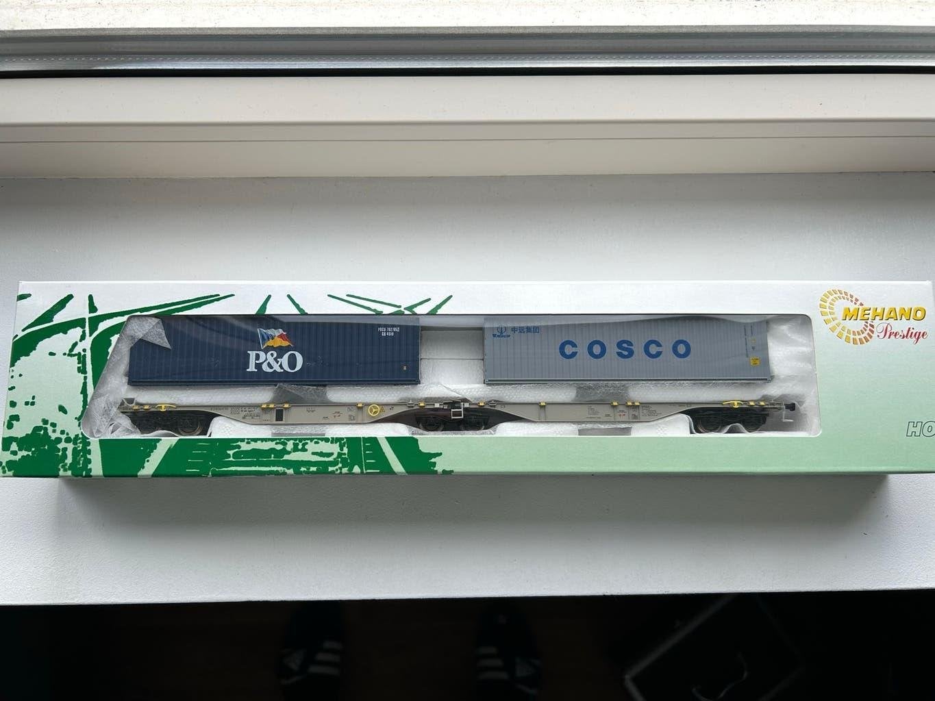 Mehano 55512 Containerwagen SGGMRSS 90 AAE Nieuw, Gelijkstroom, Ophalen, Overige merken, Nieuw