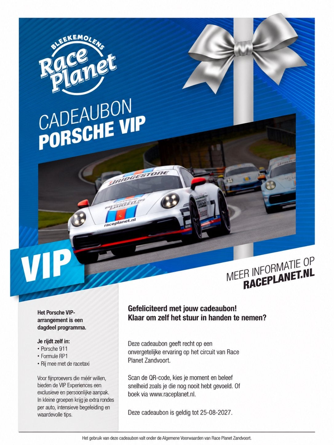 Cadeaubon Porsche VIP experience Zandvoort, Tickets en Kaartjes, Eén persoon