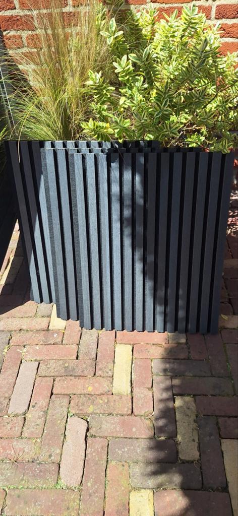 Wandpaneel latjes - 3 stuks (53x65 cm) €15,00, Ophalen, Nieuw, Hout, Wandbord of Wandpaneel