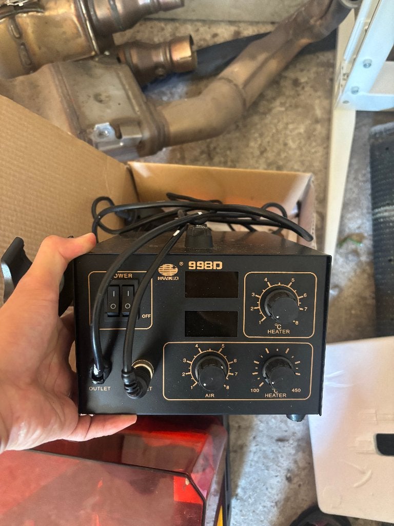 Soldeerstation 968D 2-in-1 – soldeerbout + heteluchtpistool, Ophalen, Gebruikt