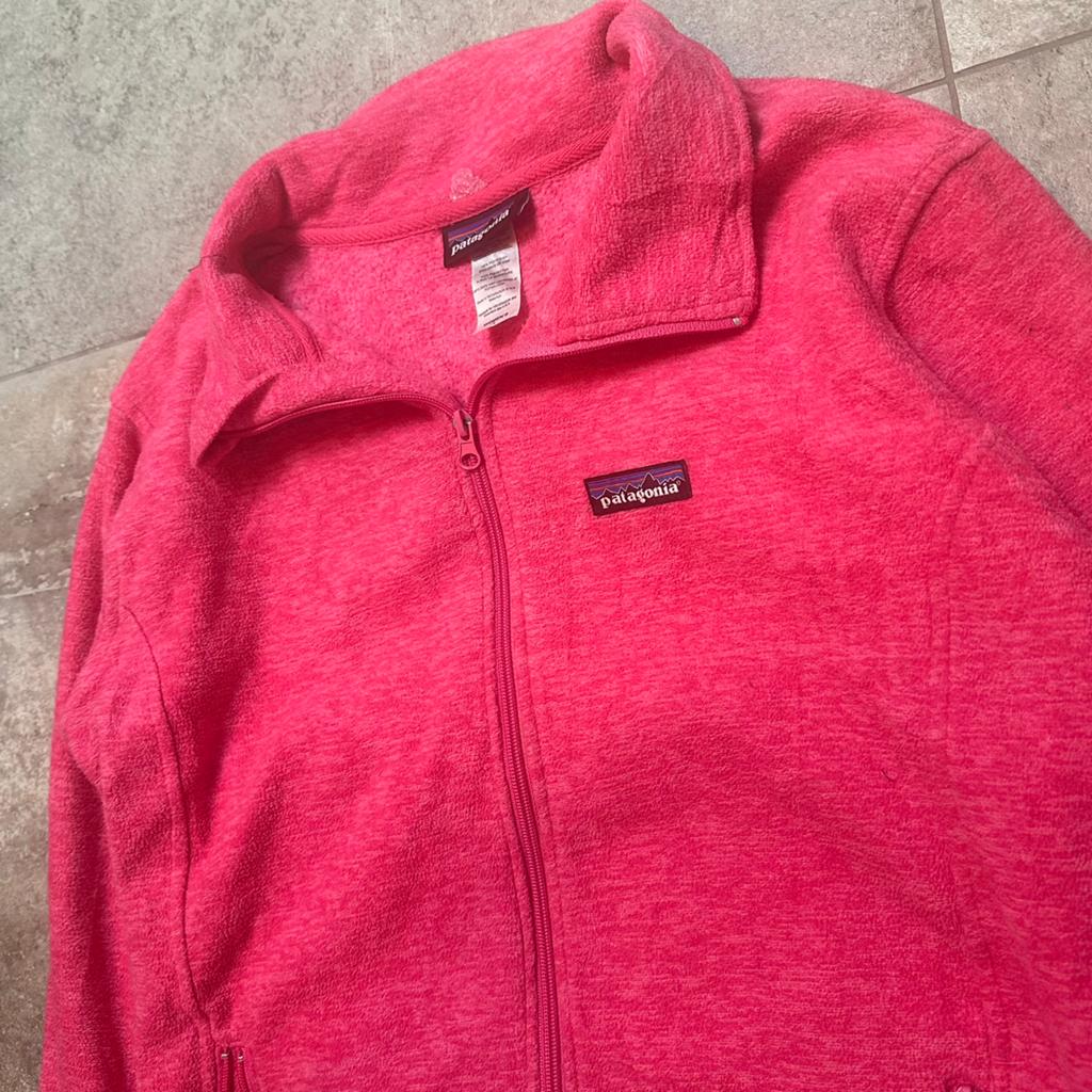Patagonia Women’s Pink Fleece Zip Jacket Size L, Ophalen of Verzenden, Zo goed als nieuw, Maat 42/44 (L), Roze