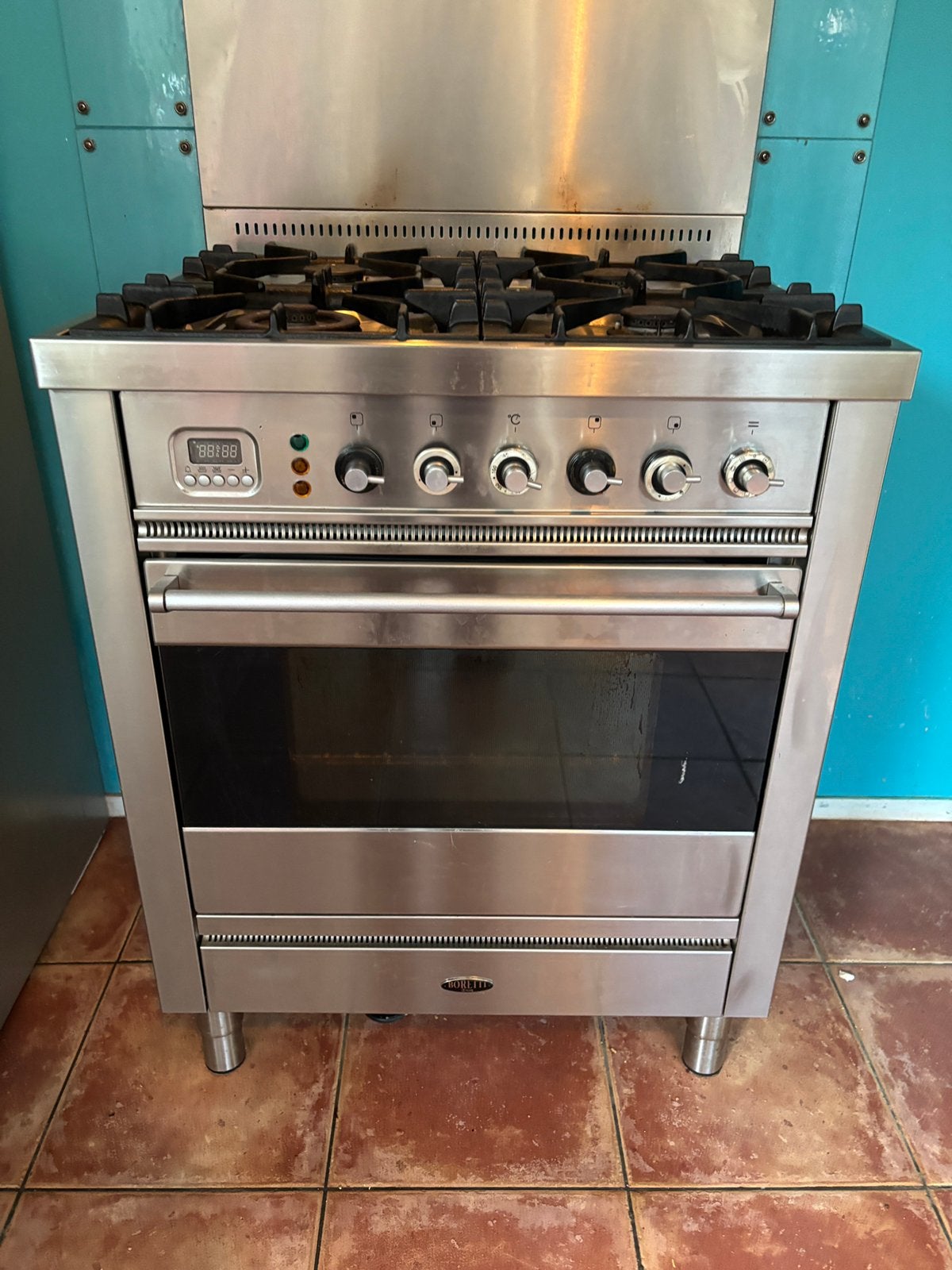 Boretti fornuis & afzuigkap, Ophalen, Gebruikt, 60 cm of meer, 4 kookzones