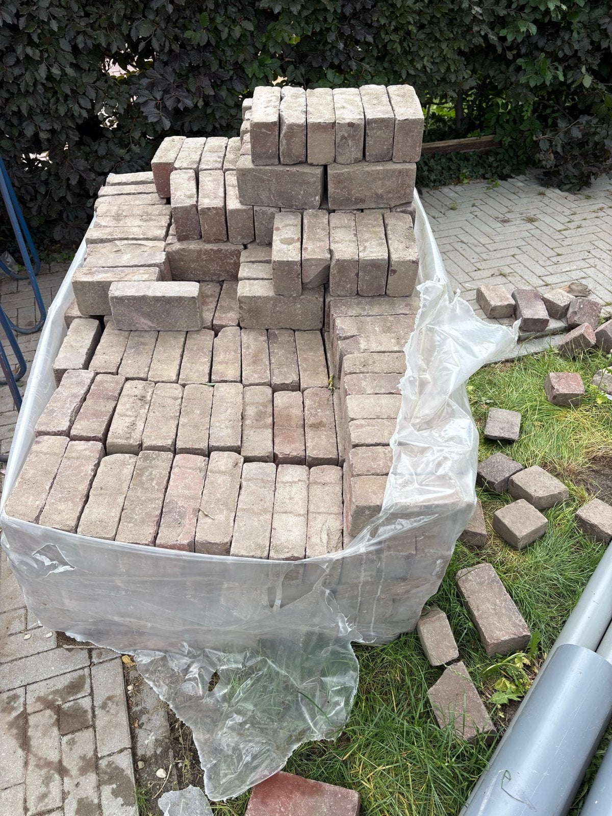 Gebakken klinkers voor ca. 17m2, Tuin en Terras, Tegels en Klinkers, Nieuw, Klinkers, Beton, 10 m² of meer, Ophalen