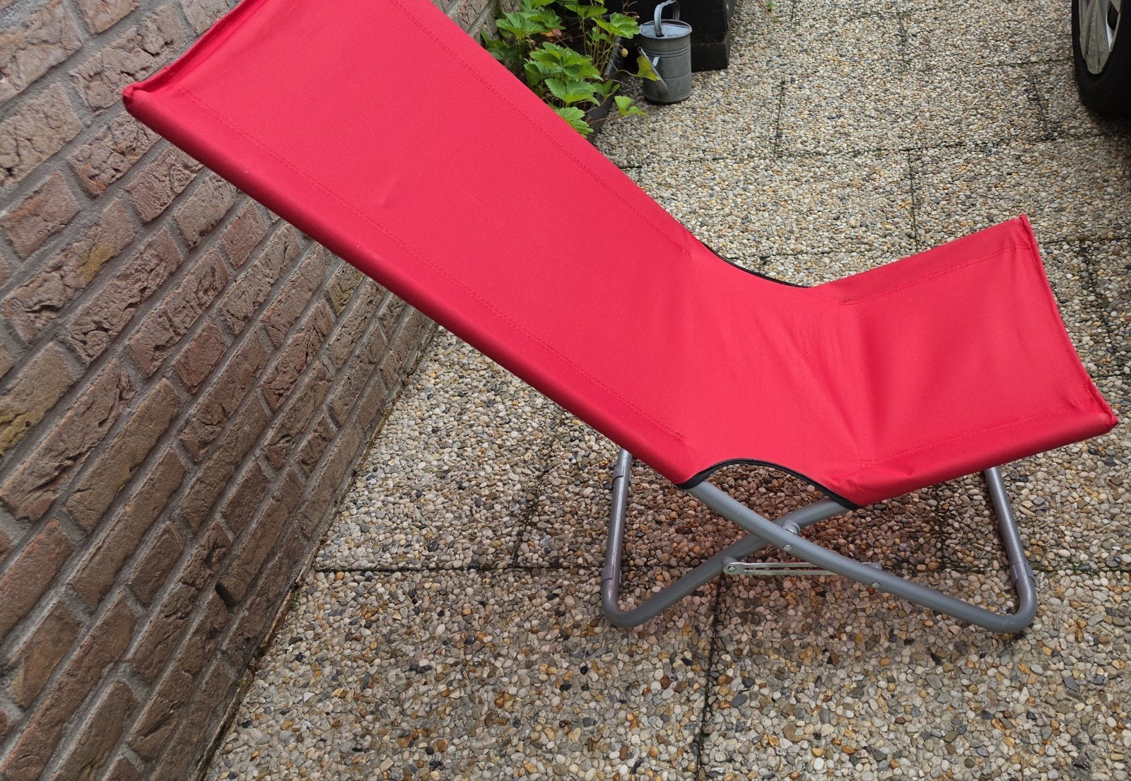 Ligstoel - ideaal voor tuin/strand, Ophalen, Gebruikt, Metaal, Verstelbaar
