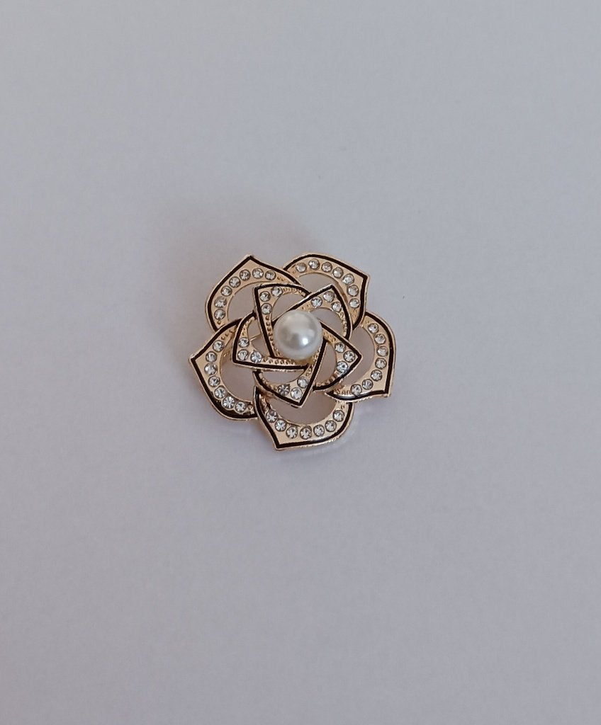 Bloem broche, Overige materialen, Overige kleuren, Minder dan 4 cm, Nieuw