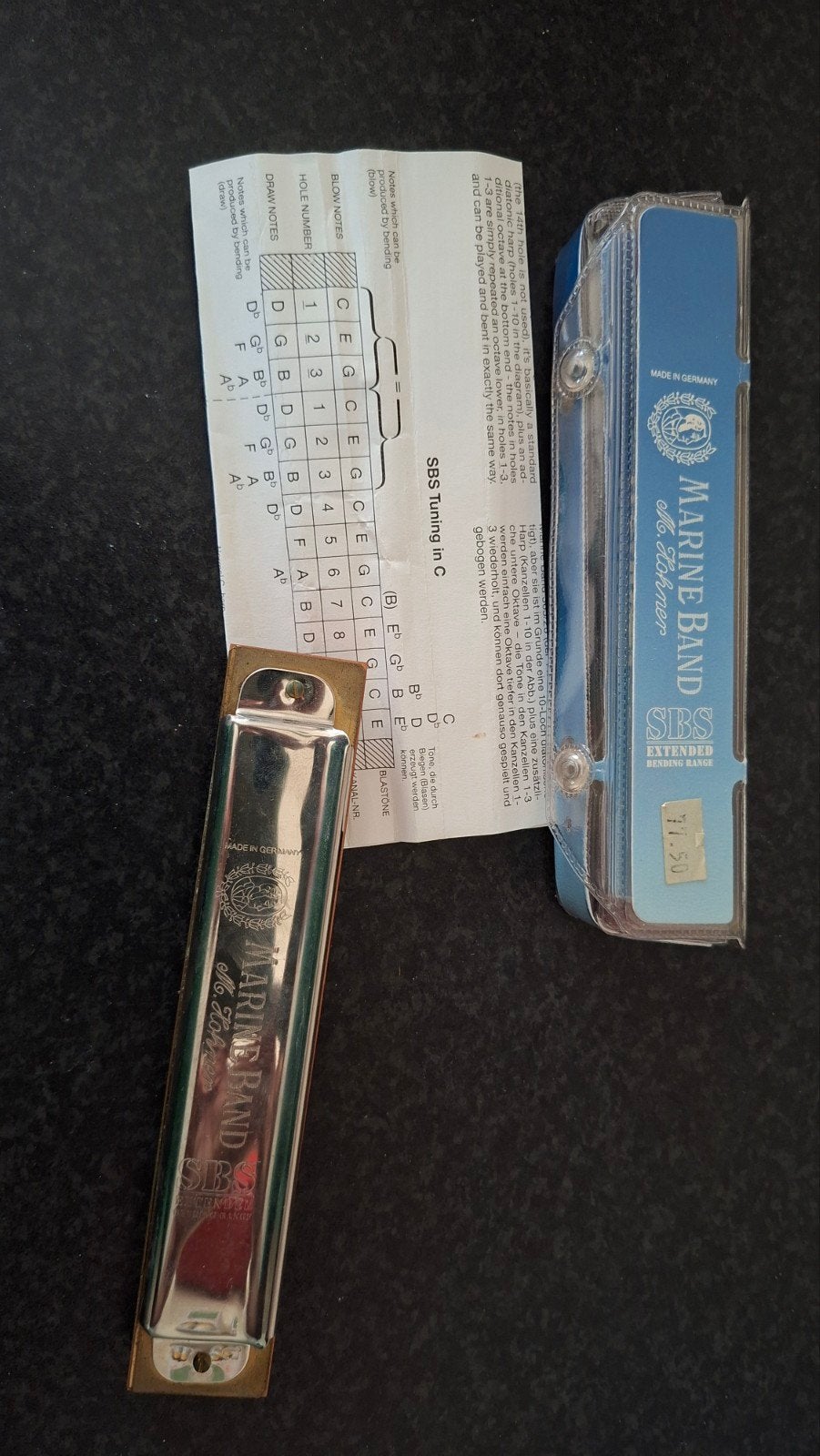 Hohner Marine Band Mondharmonica C-stemming, Ophalen of Verzenden