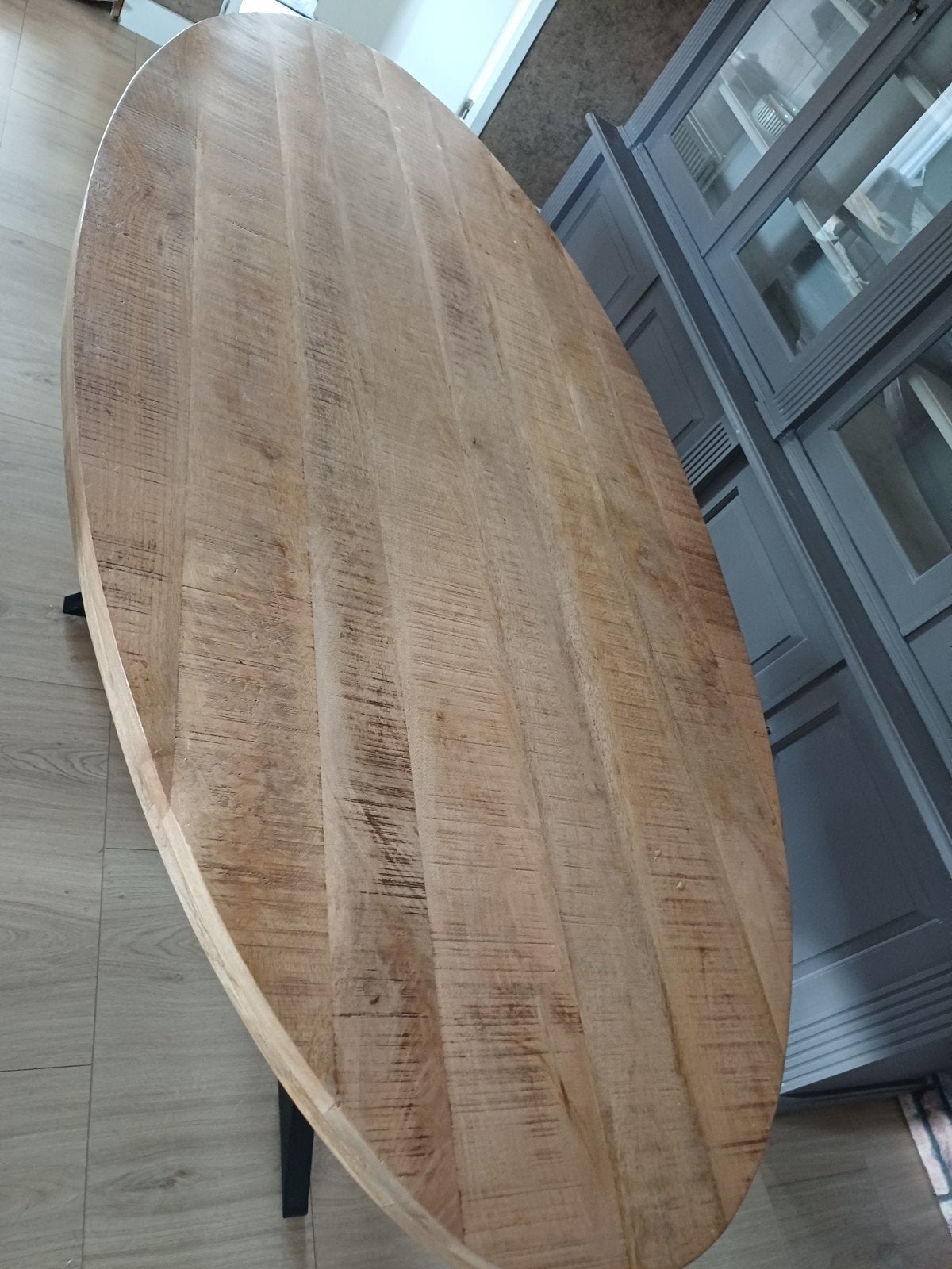 mango eettafel 240cm, Huis en Inrichting, Tafels | Eettafels, Ophalen, 100 tot 150 cm, 200 cm of meer, Zo goed als nieuw