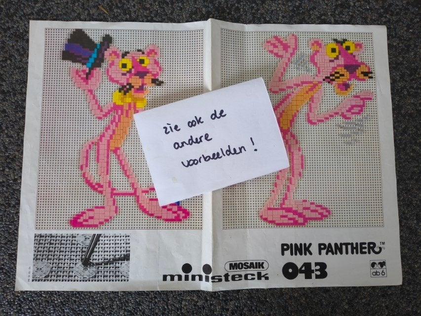 * Ministeck Mosaik nr. 043 Pink Panther 1984 *, Verzenden, Gebruikt, Voorbeeldboek