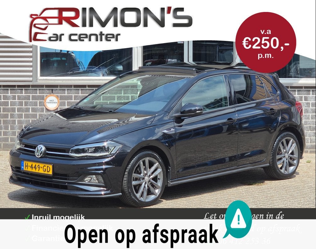 Volkswagen Polo 1.5 TSI R-Line Automaat Pano Camera Bom Voll, Auto's, Volkswagen, Euro 6, 4 cilinders, 150 pk, Automatische klimaatregeling