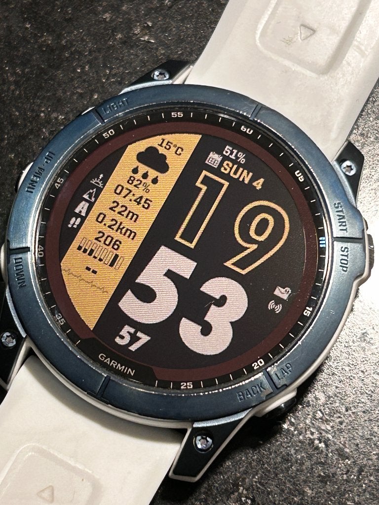 Garmin Fenix 7X | Tophorloge voor sporters, Ophalen, Gebruikt, Stappen, Blauw