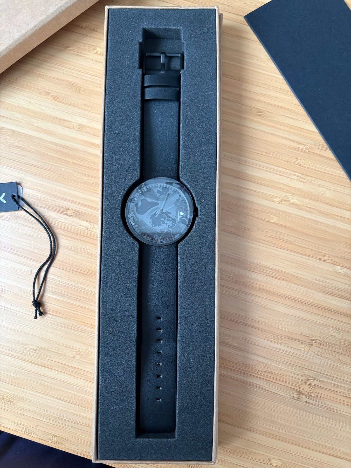 LEFF Amsterdam x Piet Hein Eek Tube horloge, Overige merken, Leer, Staal, Polshorloge