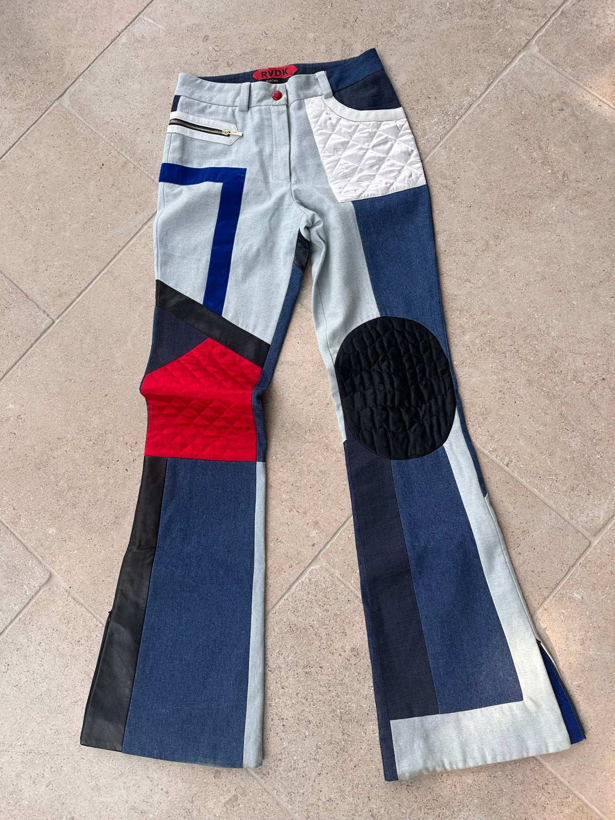 RVDK Amsterdam Couture Broek - Uniek Stuk - Maat S, Meerkleurig, Ophalen of Verzenden, Maat 36 (S), Lang