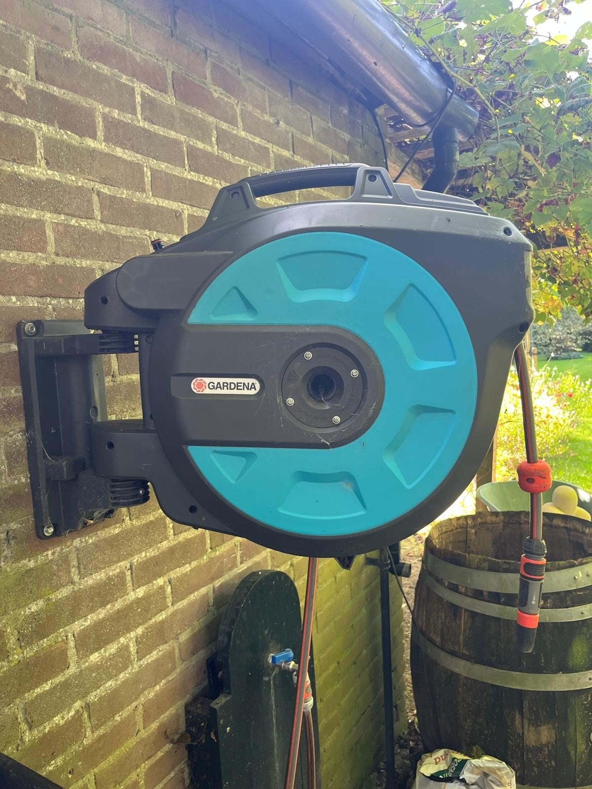 Gardena Rollup XL, 35 meter, wandslanghouder, Ophalen