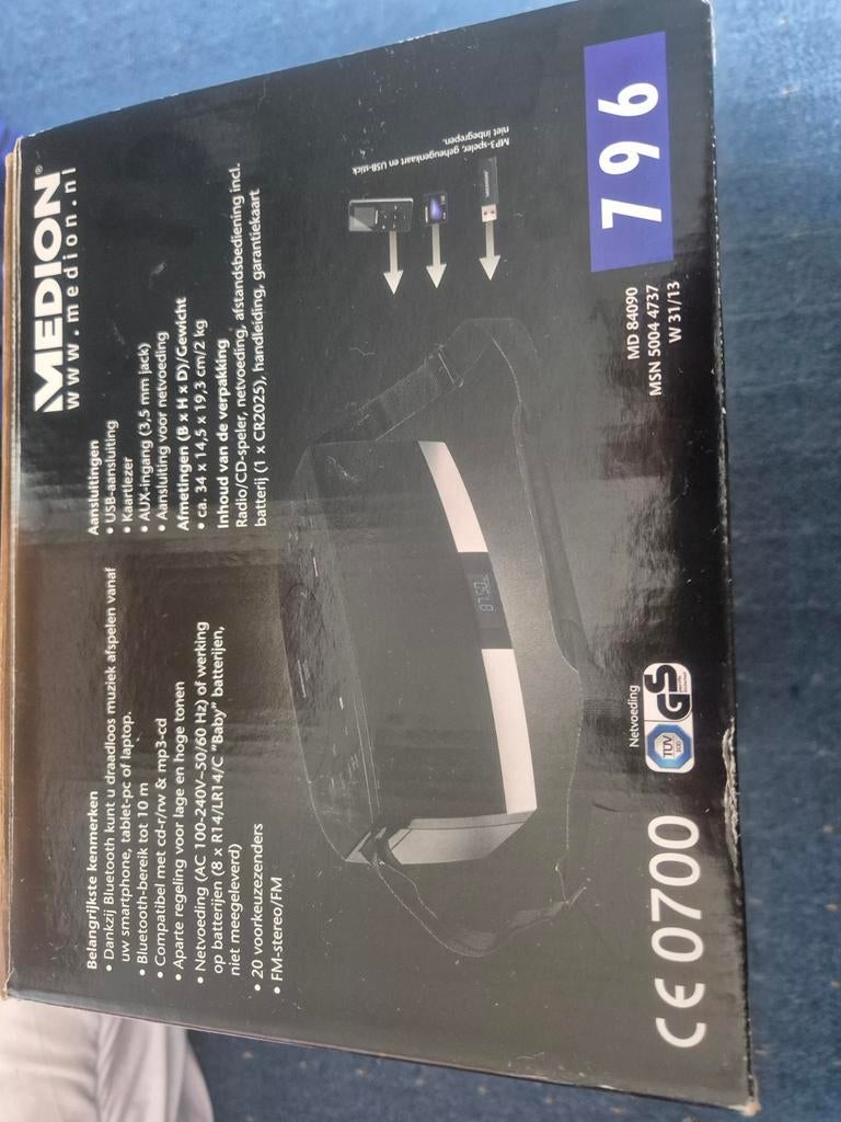 Medion Radio/CD-speler met Bluetooth, Ophalen of Verzenden