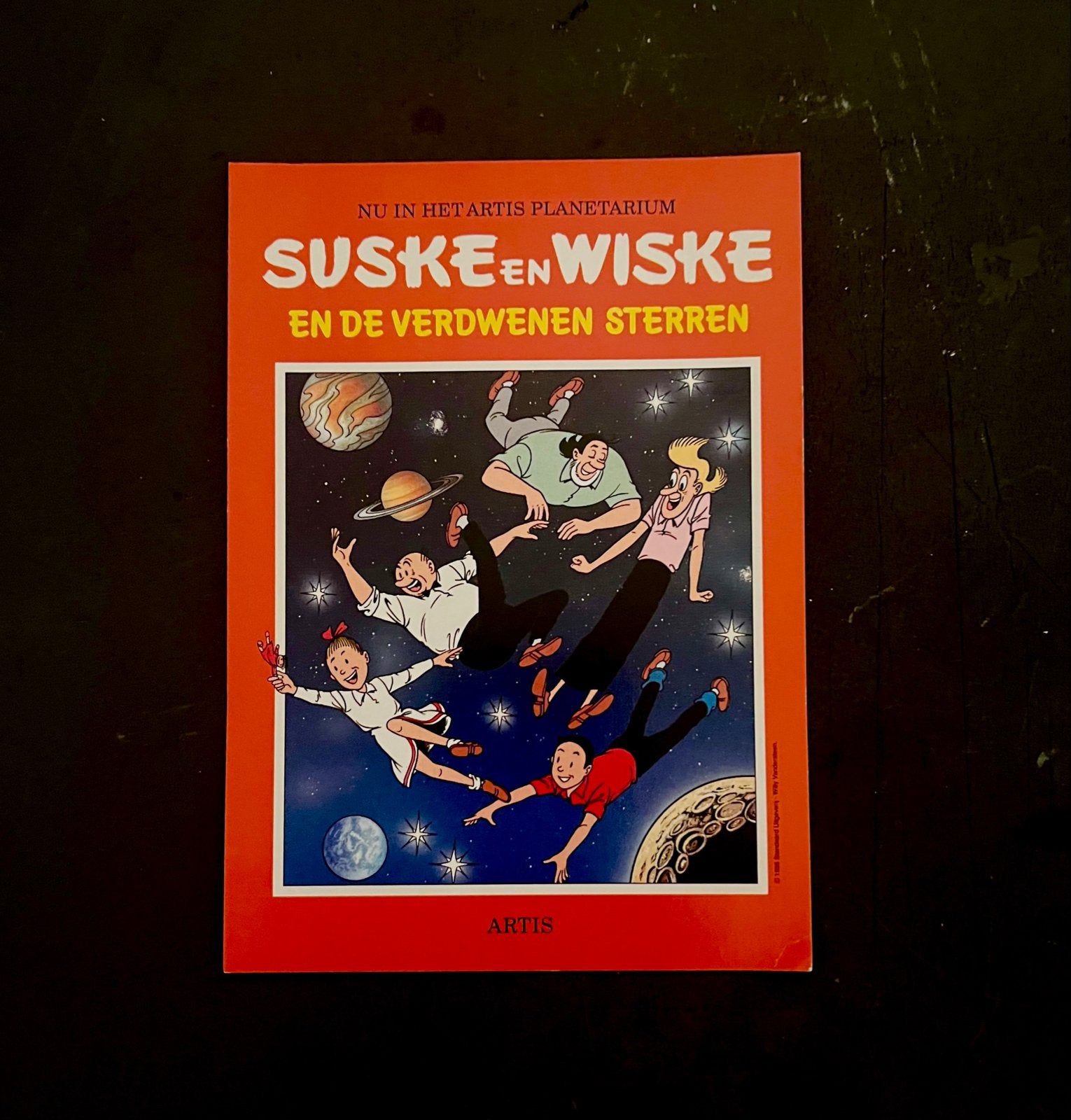 Suske en Wiske Artis Planetarium Postkaart, Ophalen of Verzenden, 1980 tot heden, Ongelopen, Cultuur en Media