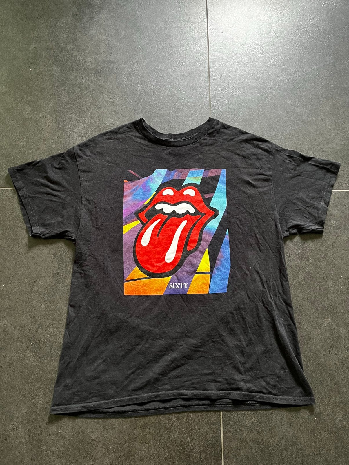 Rolling Stones Sixty European tour 2022. Maat XL, Kleding | Heren, T-shirts, Zo goed als nieuw, Maat 56/58 (XL), Zwart, Ophalen of Verzenden