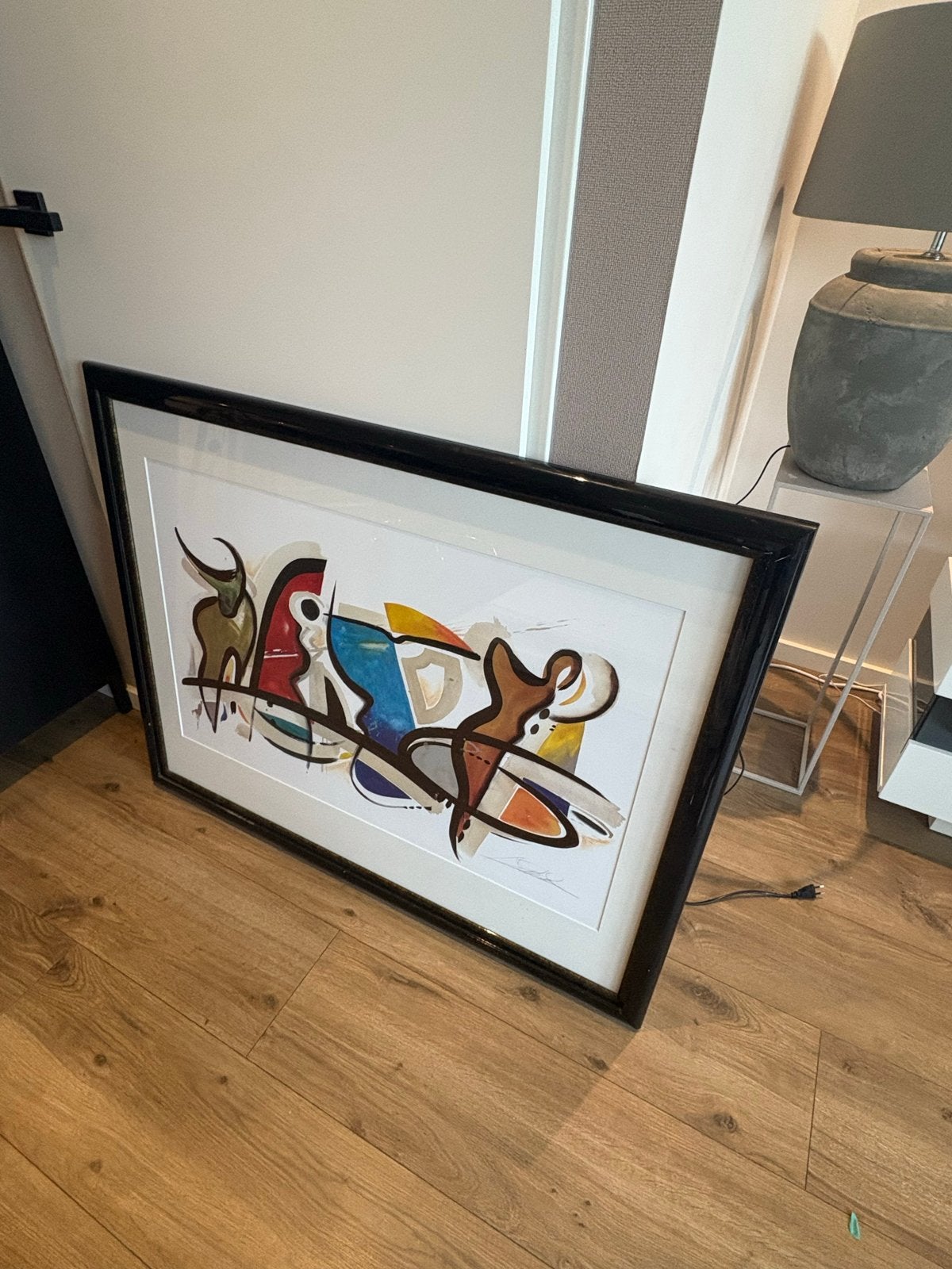 Abstracte Schilderijen (2 stuks) in uitstekende staat, Ophalen