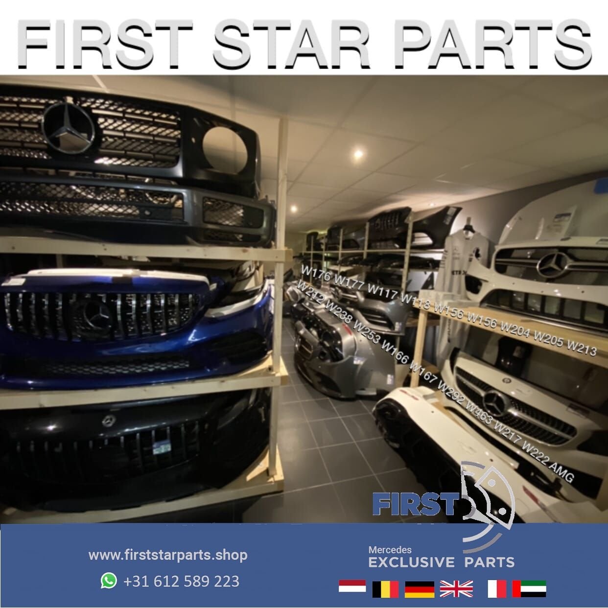 W117 CLA45 FACELIFT 45 AMG VOORBUMPER ZWART COMPLEET + AMG G, Gebruikt, -, Voor, Ophalen of Verzenden