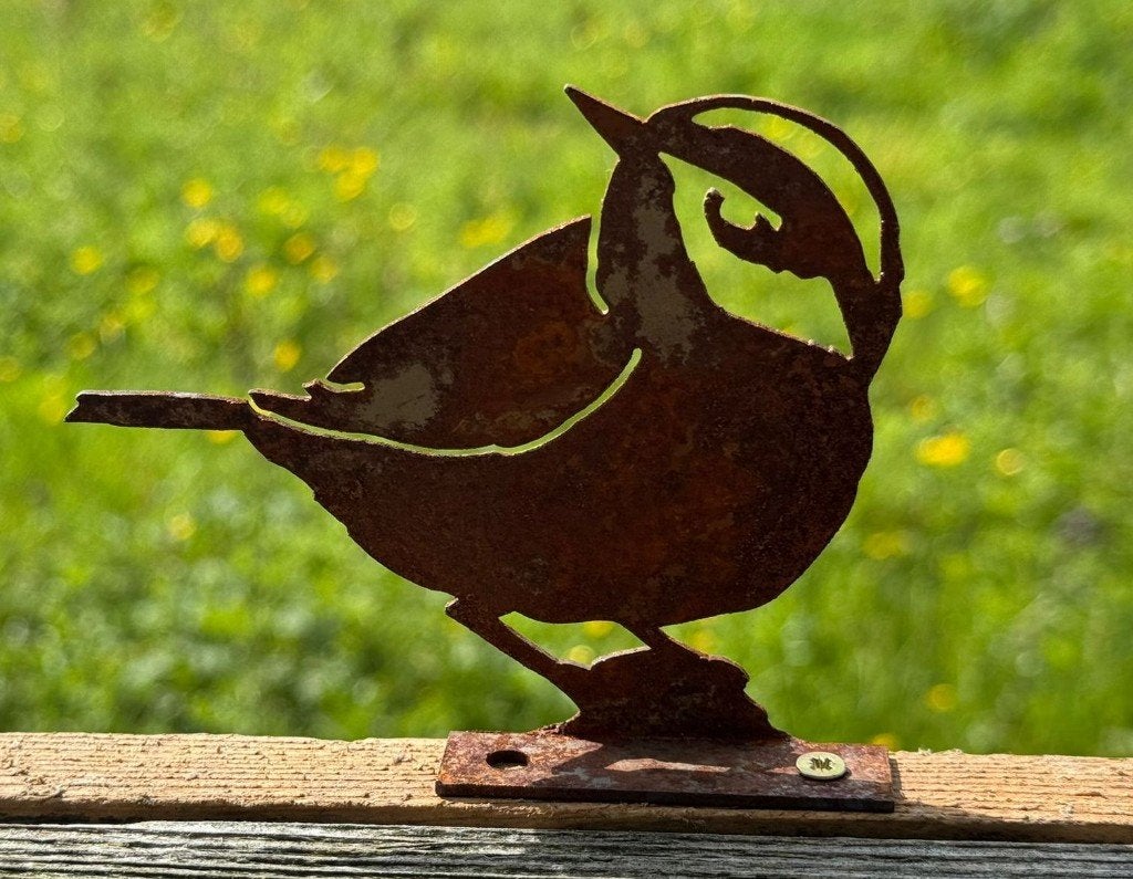 Silhouet vogel, schroefbaar, metaal, set van 2 stuks, Robanjer, Nieuw, Ophalen of Verzenden, Harmelen