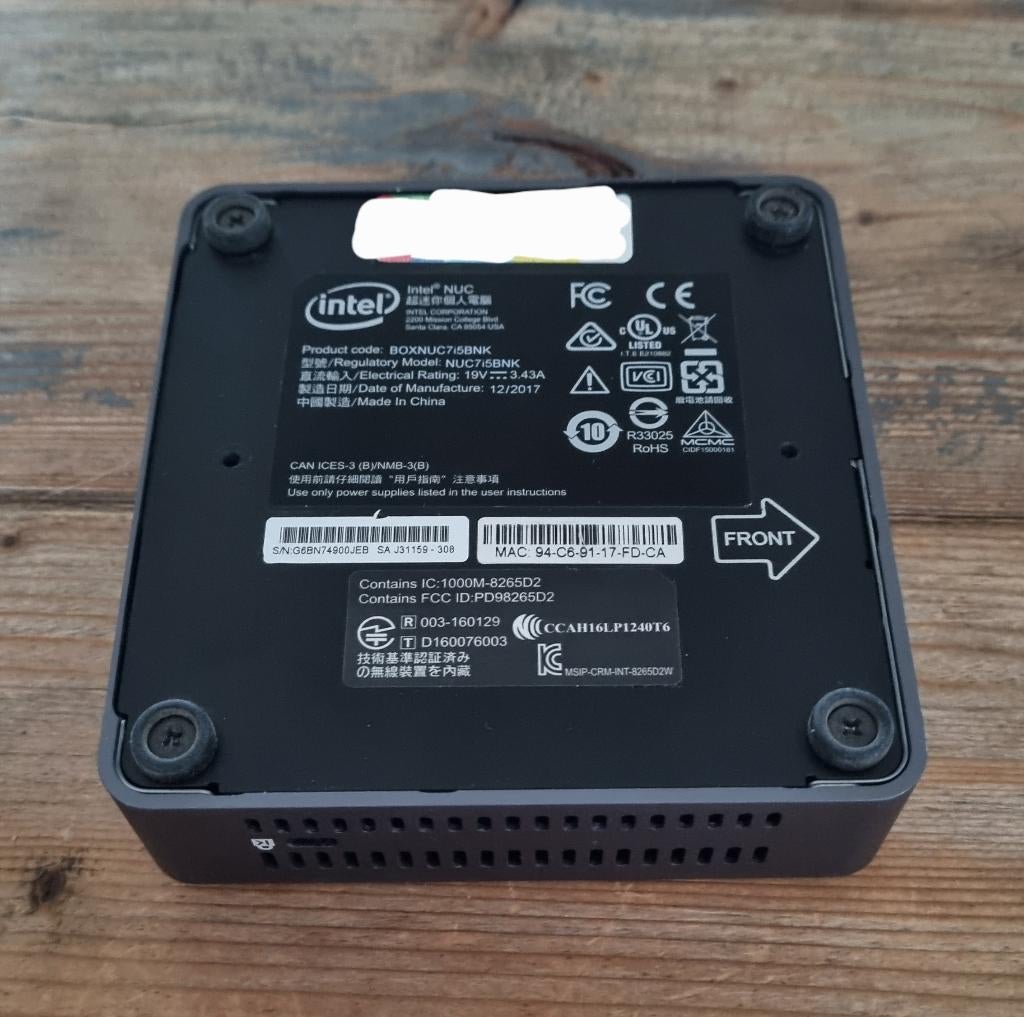 Intel NUC - 5 stuks, Ophalen, 2 tot 3 Ghz, 8 GB, Intel