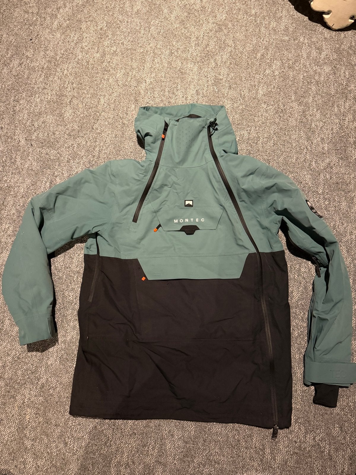 Montec Doom Ski/Snowboard Jas Heren L - Atlantic/Black, Ophalen of Verzenden, Gedragen, Maat 52/54 (L), Jack