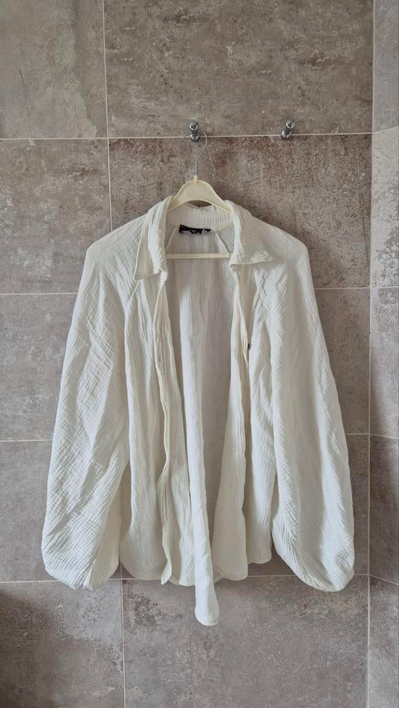Witte blouse met lange mouwen, Guts & Gusto, Wit, Maat 42/44 (L), Ophalen of Verzenden