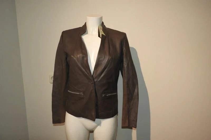Muubaa leren jack aparte tint apart model Nieuw met label M, Maat 38/40 (M), Bruin, Verzenden, Nieuw