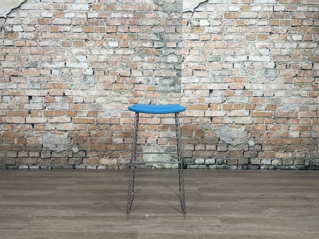 Cappellini Hi Pad Stool – Blauw stof | Jasper Morrison