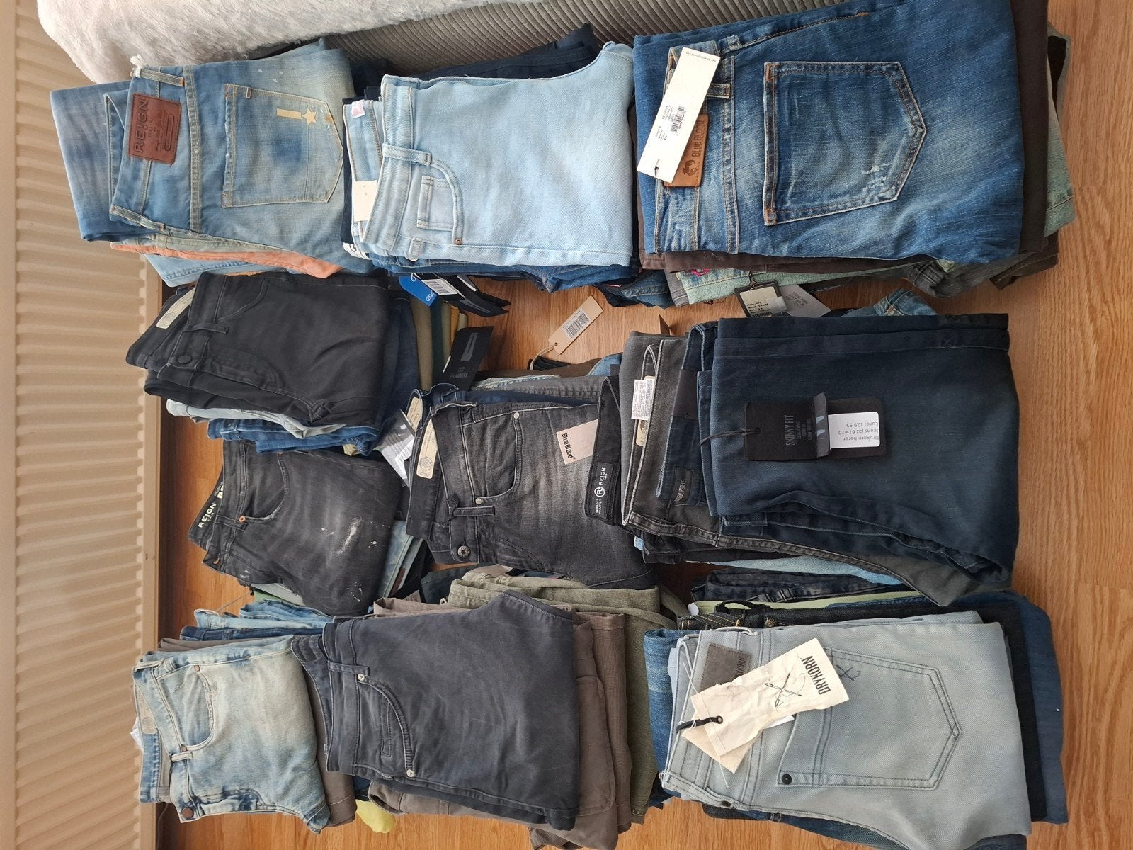 Partij heren jeans - Diverse maten en kleuren, Overige kleuren, Overige jeansmaten, Nieuw, Ophalen of Verzenden