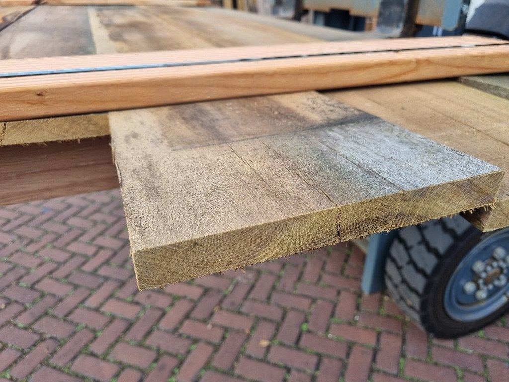 Hardhouten planken Fijnbezaagd +/- 2.0x20.0 cm -nr: HP235, Ophalen, Planken, Nieuw, Hardhout