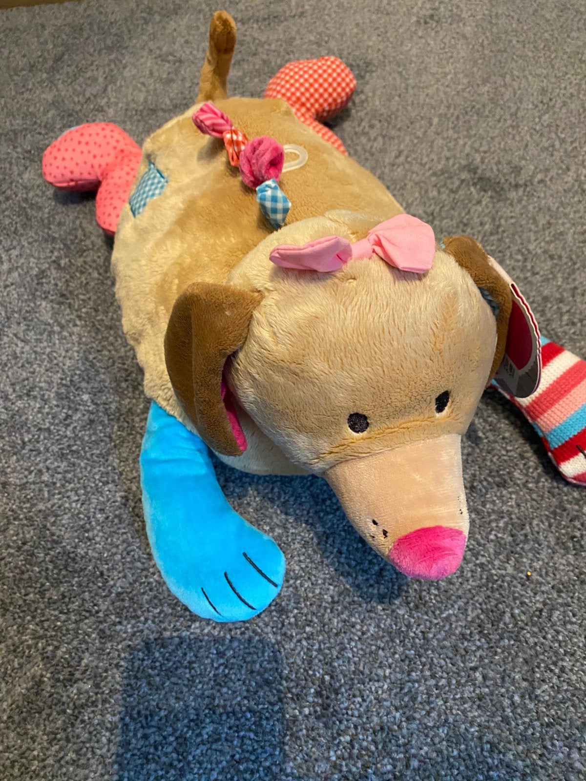 Nieuw grote knuffel van Lief! Hond roze blauw lief, Ophalen of Verzenden, Nieuw, Hond