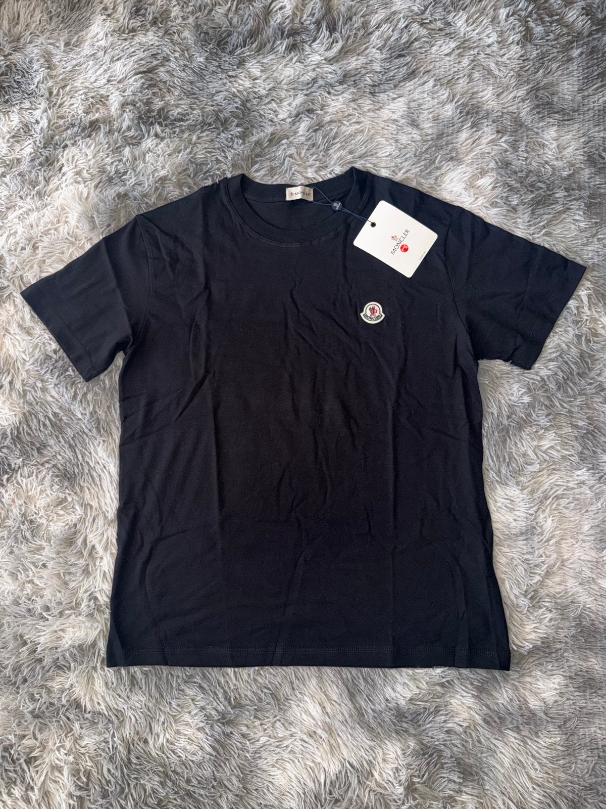 Moncler T-shirt Zwart, Kleding | Dames, Zwart, Maat 42/44 (L), Nieuw, Ophalen of Verzenden