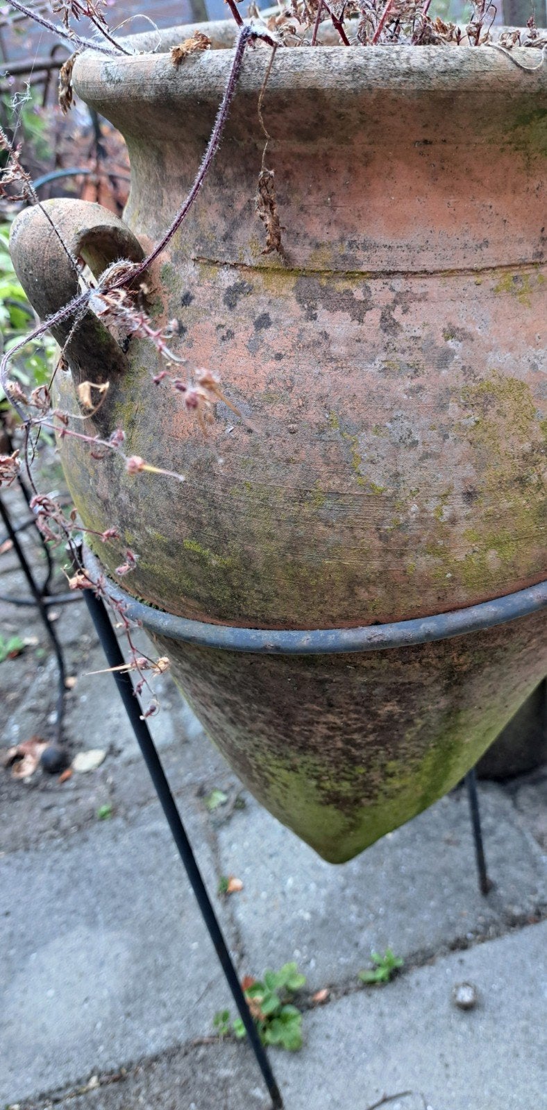 Bloempot in houder, Ophalen, Rond, Tuin, Minder dan 30 cm