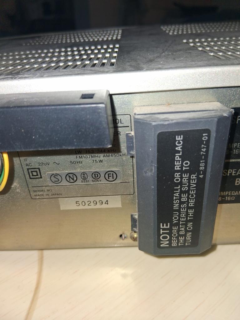 Sony STR-VX10L FM Stereo/FM-AM Receiver, Audio, Tv en Foto, Versterkers en Receivers, Ophalen, Gebruikt, 60 tot 120 watt, Sony