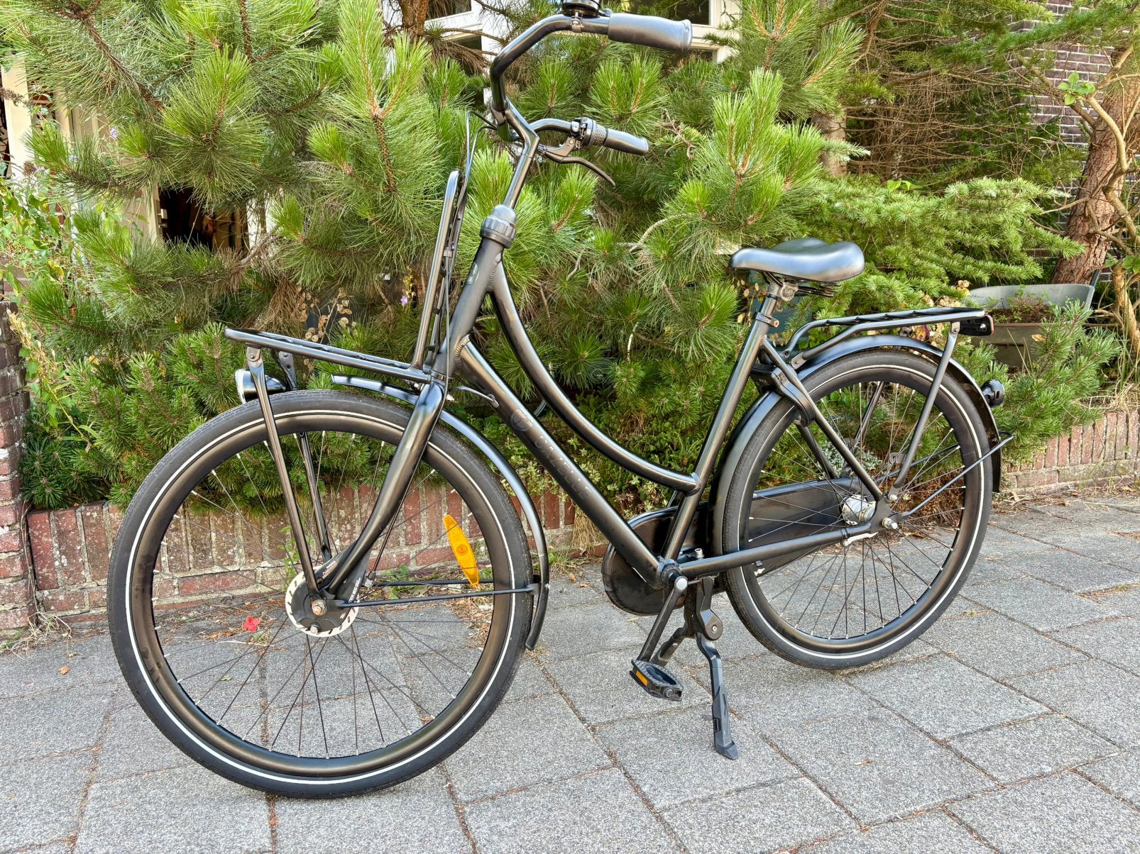 Fiets - Gazelle PuurNL L54 Zwart R3T Mat, Fietsen en Brommers, Fietsen | Dames | Omafietsen, Gebruikt, 53 tot 56 cm, Versnellingen