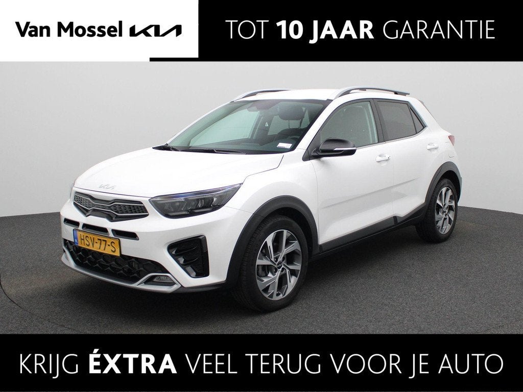 Kia Stonic 1.0 T-GDi MHEV GT-Line Navi | Clima | Lm Velgen |, Auto's, Kia, 12 maanden, Euro 6, Leder en Stof, Wit