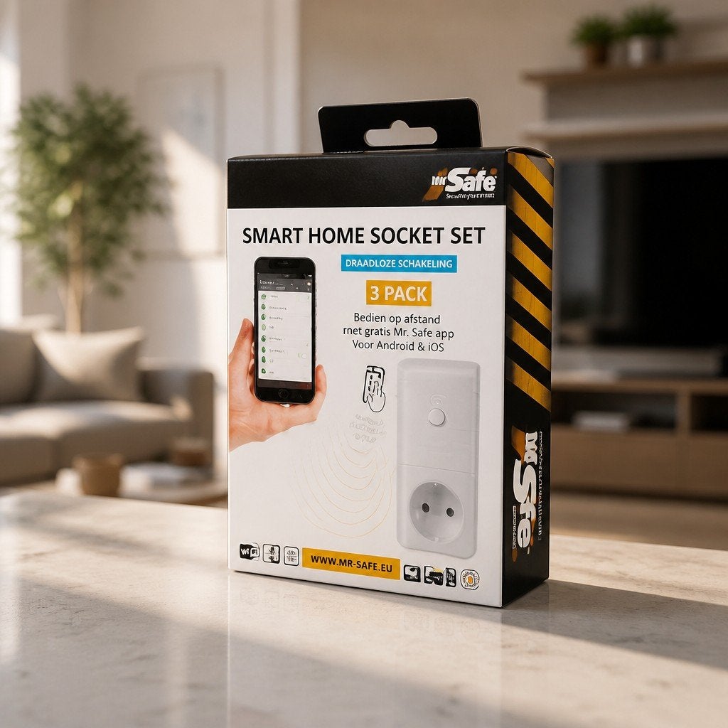 Mr. Safe Smart Home Socket Set - 3 stuks nieuw, Ophalen of Verzenden, Nieuw
